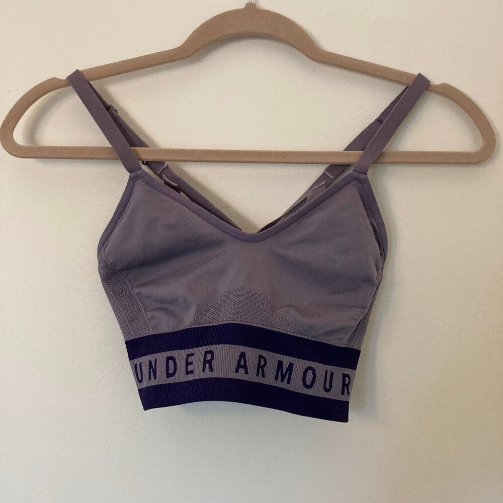 Purple UnderArmour Sports Bra Size S